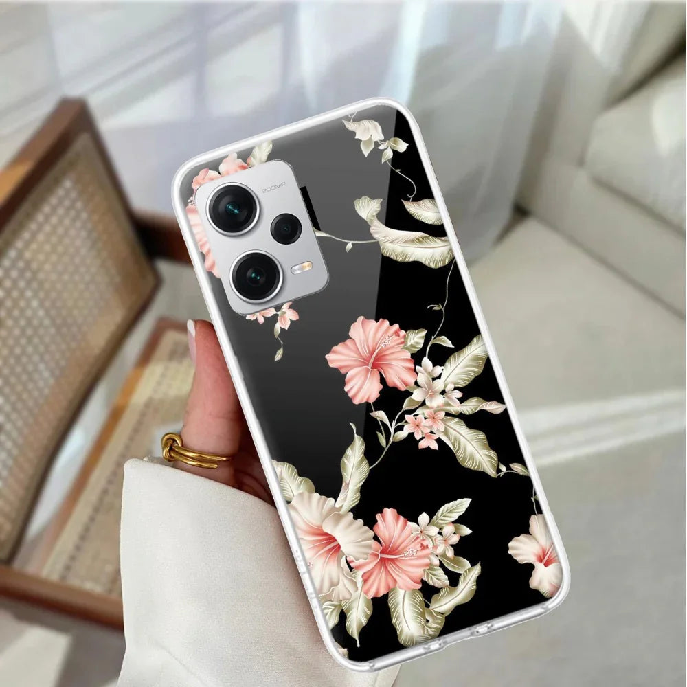 Retro Floral Transparent Silicon Case For Redmi/Xiaomi - ShopOnCliQ