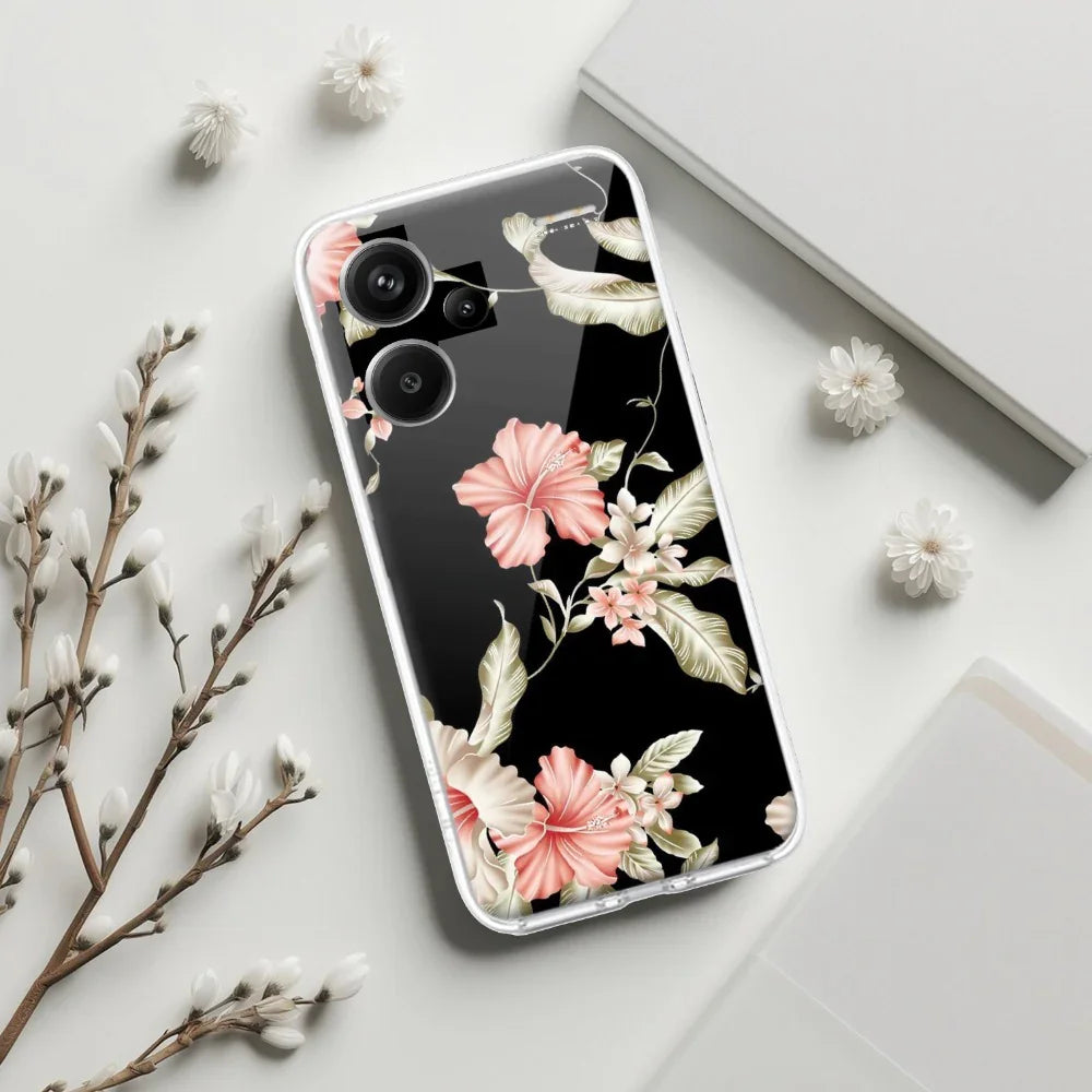 Retro Floral Transparent Silicon Case For Redmi/Xiaomi - ShopOnCliQ