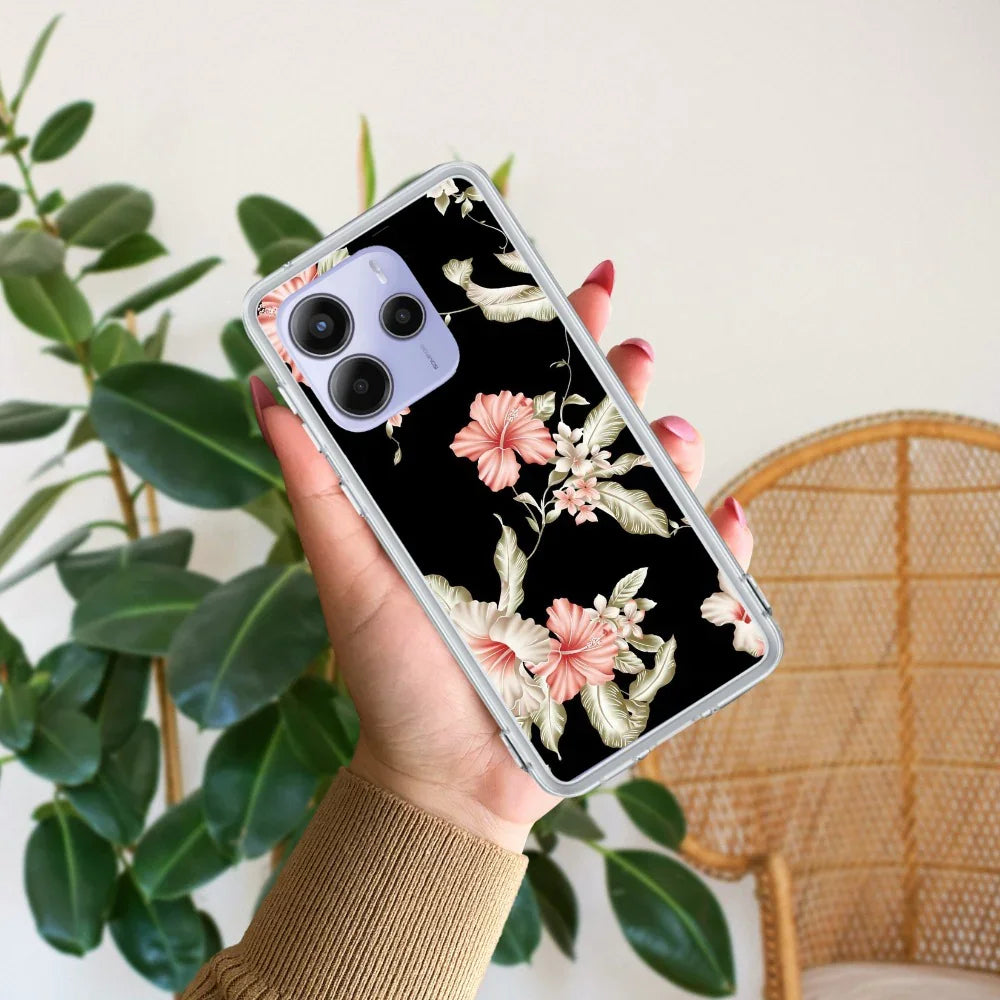 Retro Floral Transparent Silicon Case For Redmi/Xiaomi - ShopOnCliQ
