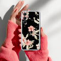 Retro Floral Transparent Silicon Case For Samsung Galaxy M13