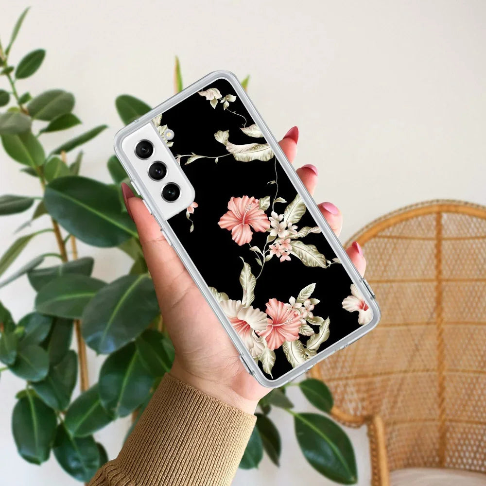 Retro Floral Anti Yellow Case For Samsung Galaxy S22 Plus 5G