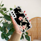 Retro Floral Anti Yellow Case For Samsung Galaxy S22 Plus 5G