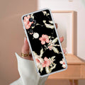Retro Floral Transparent Silicon Case For Vivo T4 Ultra 5G