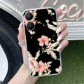Retro Floral Anti Yellow Case For Vivo Y28 5G