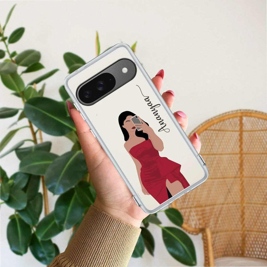 Scarlet Selfie Customize Anti Yellow Case For Google Pixel 9