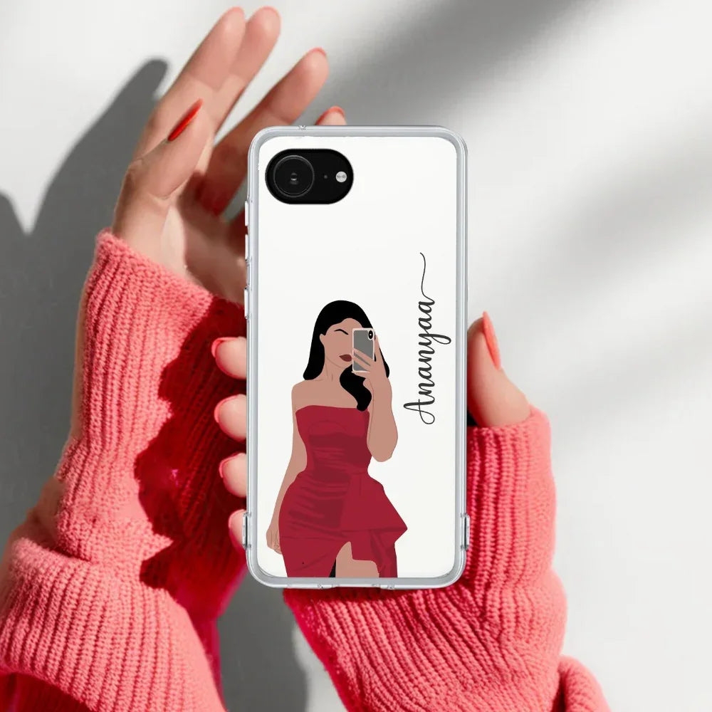 Scarlet Selfie Customize Transparent Silicon Case For iPhone - ShopOnCliQ
