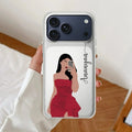 Scarlet Selfie Customize Transparent Silicon Case For iPhone 17 Pro