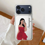 Scarlet Selfie Customize Anti Yellow Clear Case For iPhone 17 Pro Max