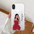 Scarlet Selfie Customize Transparent Silicon Case For iPhone Xs Max