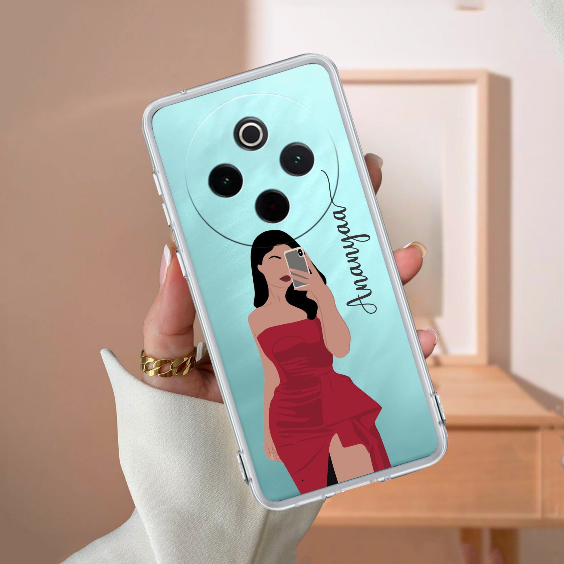 Scarlet Selfie Customize Transparent Silicon Case For iQOO - ShopOnCliQ