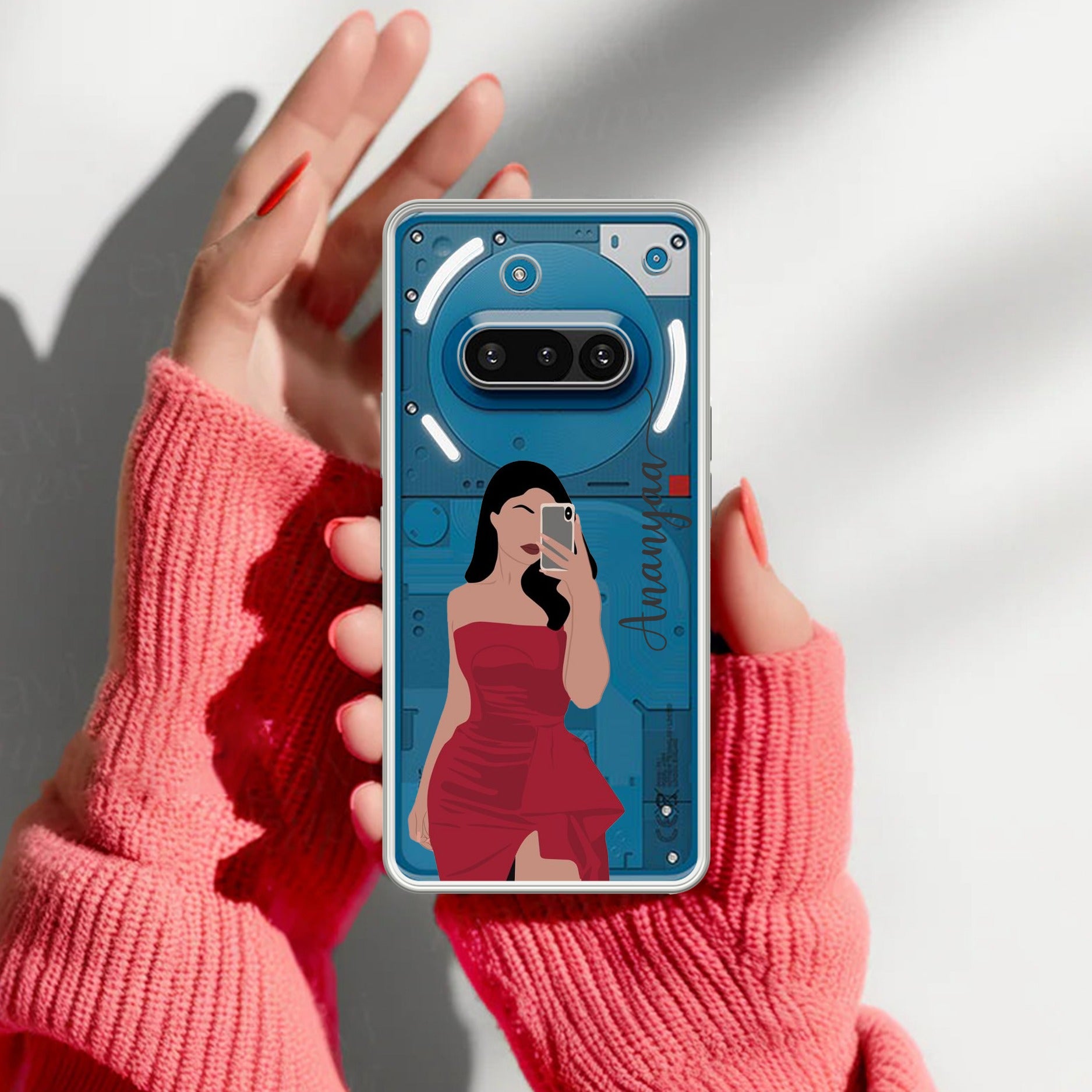 Scarlet Selfie Customize Anti Yellow Case For Nothing Phone 3A 5G