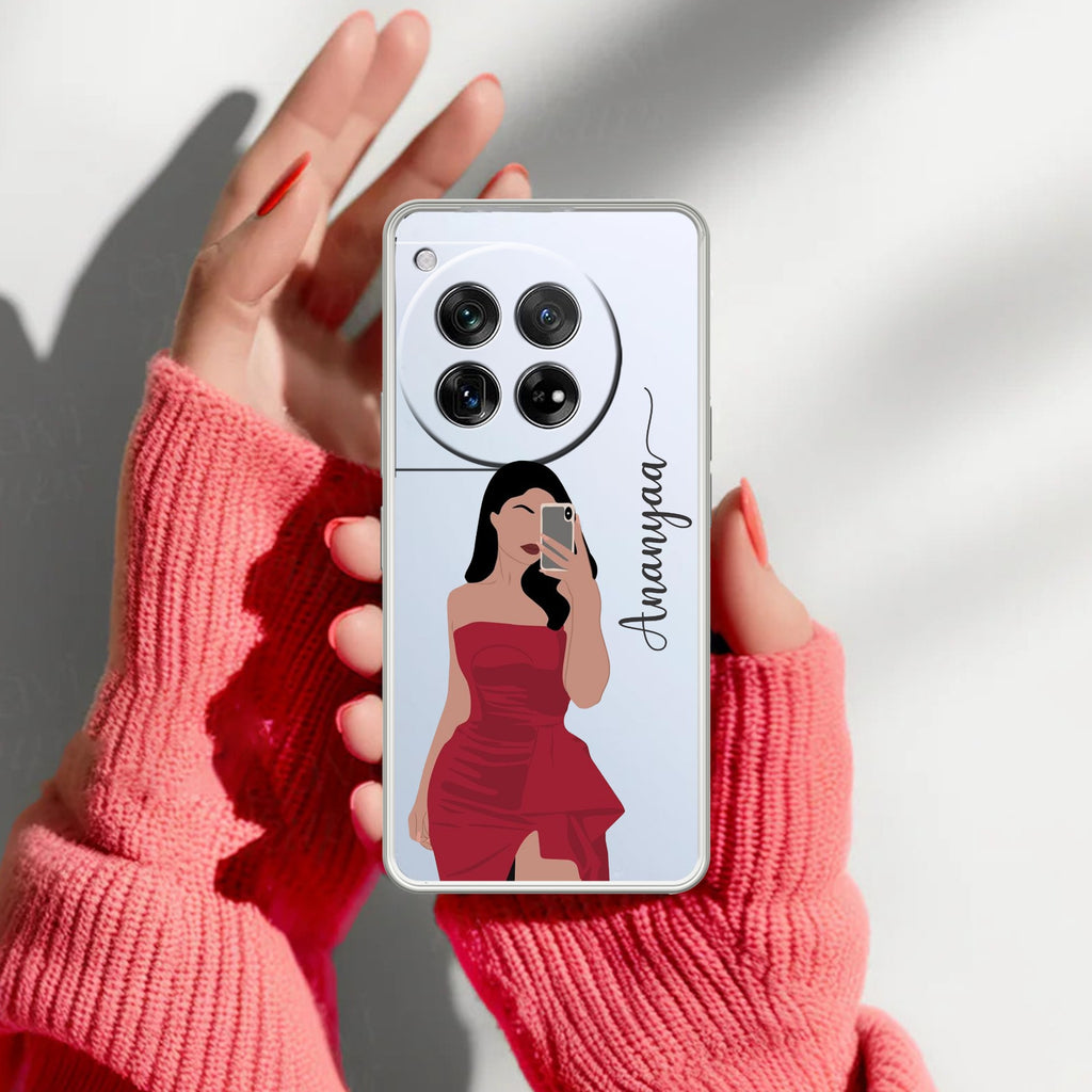 Scarlet Selfie Customize Anti Yellow Case For OnePlus 12 5G