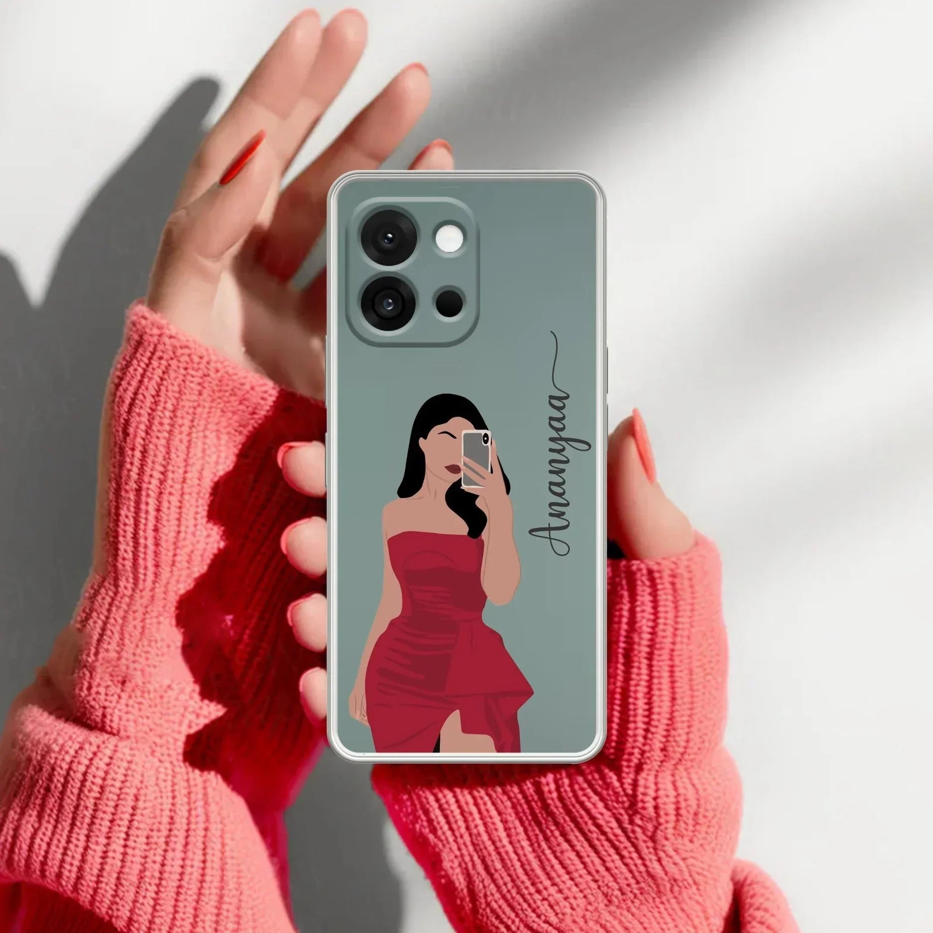 Scarlet Selfie Customize Transparent Silicon Case For OnePlus Nord 5 5G