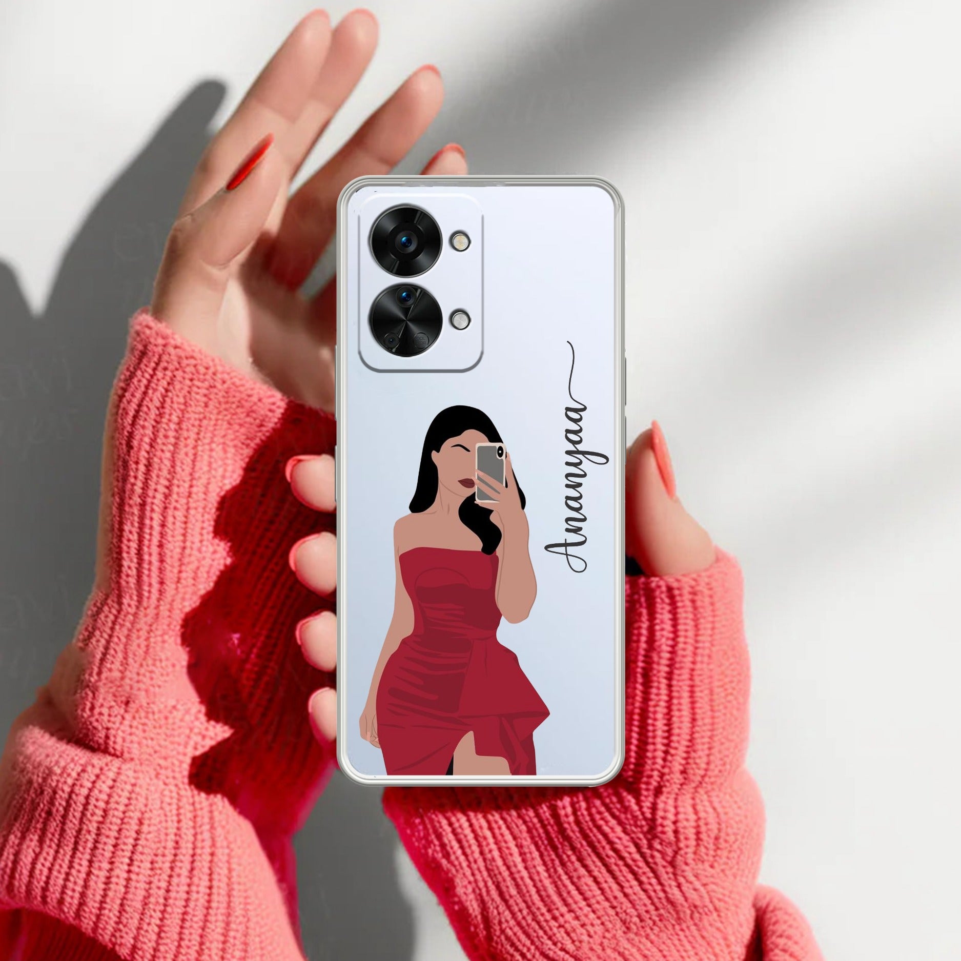 Scarlet Selfie Customize Transparent Silicon Case For OnePlus