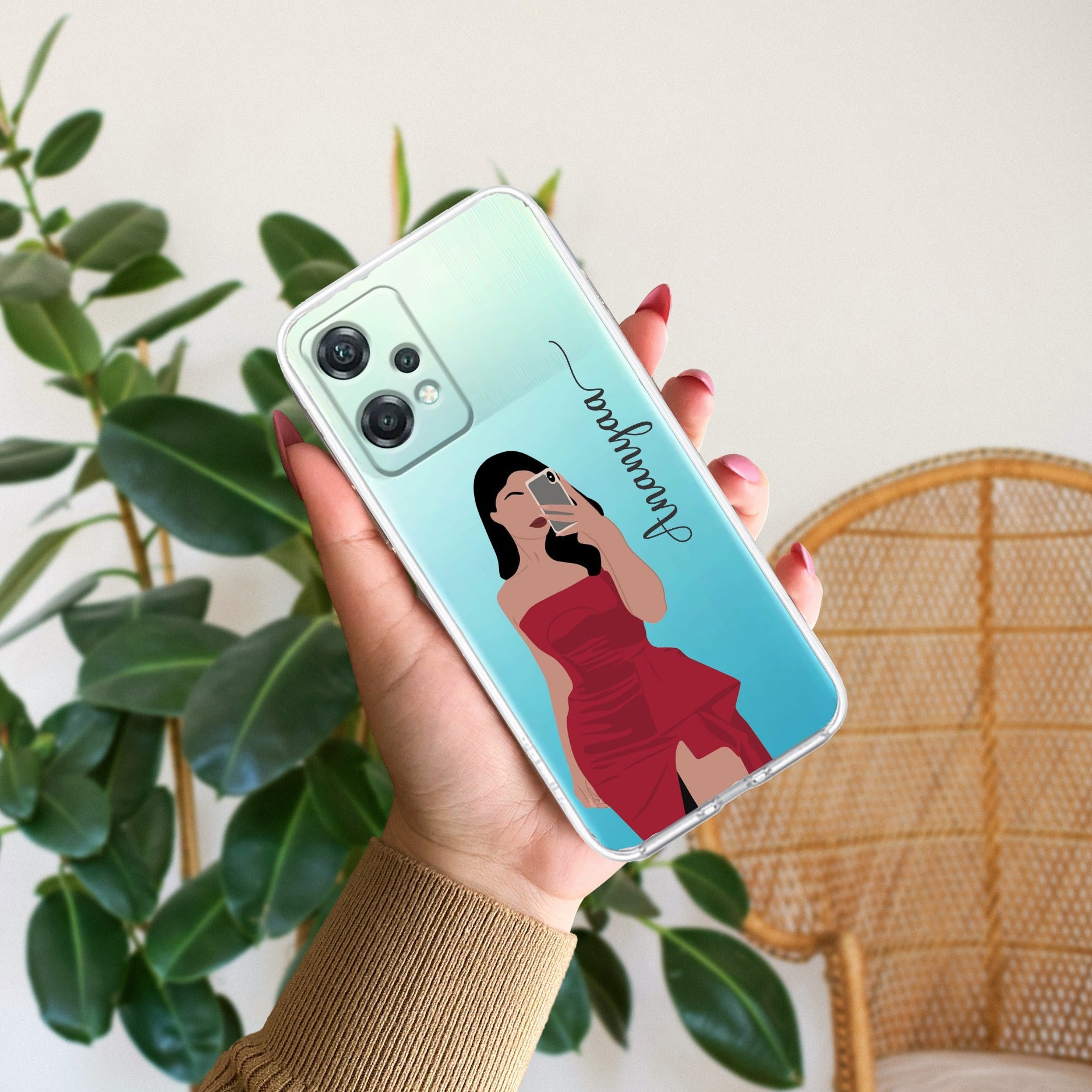 Scarlet Selfie Customize Anti Yellow Case For OnePlus Nord CE 2 Lite