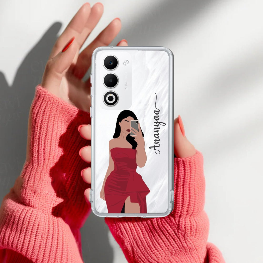 Scarlet Selfie Customize Transparent Silicon Case For Oppo