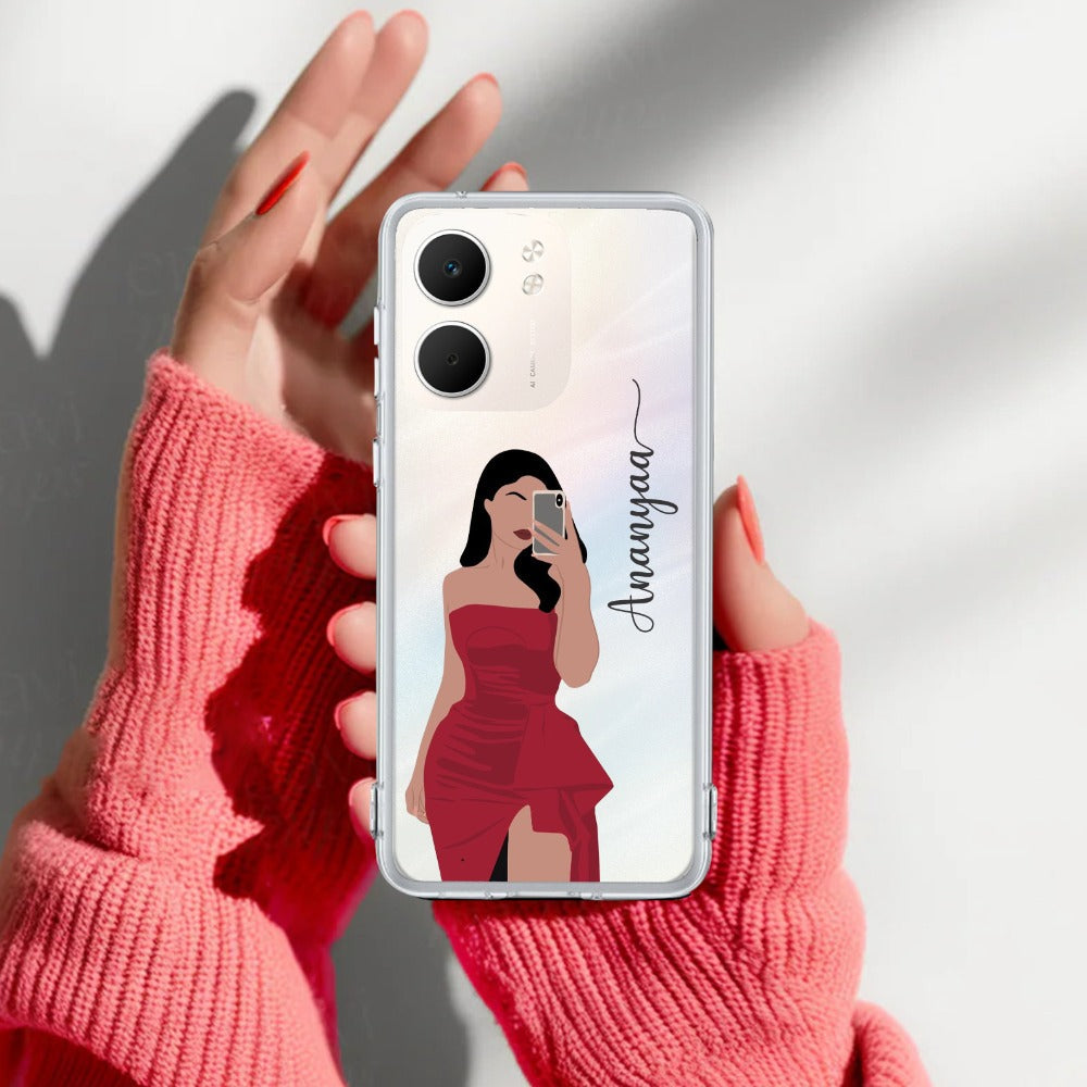 Scarlet Selfie Customize Transparent Silicon Case For Oppo