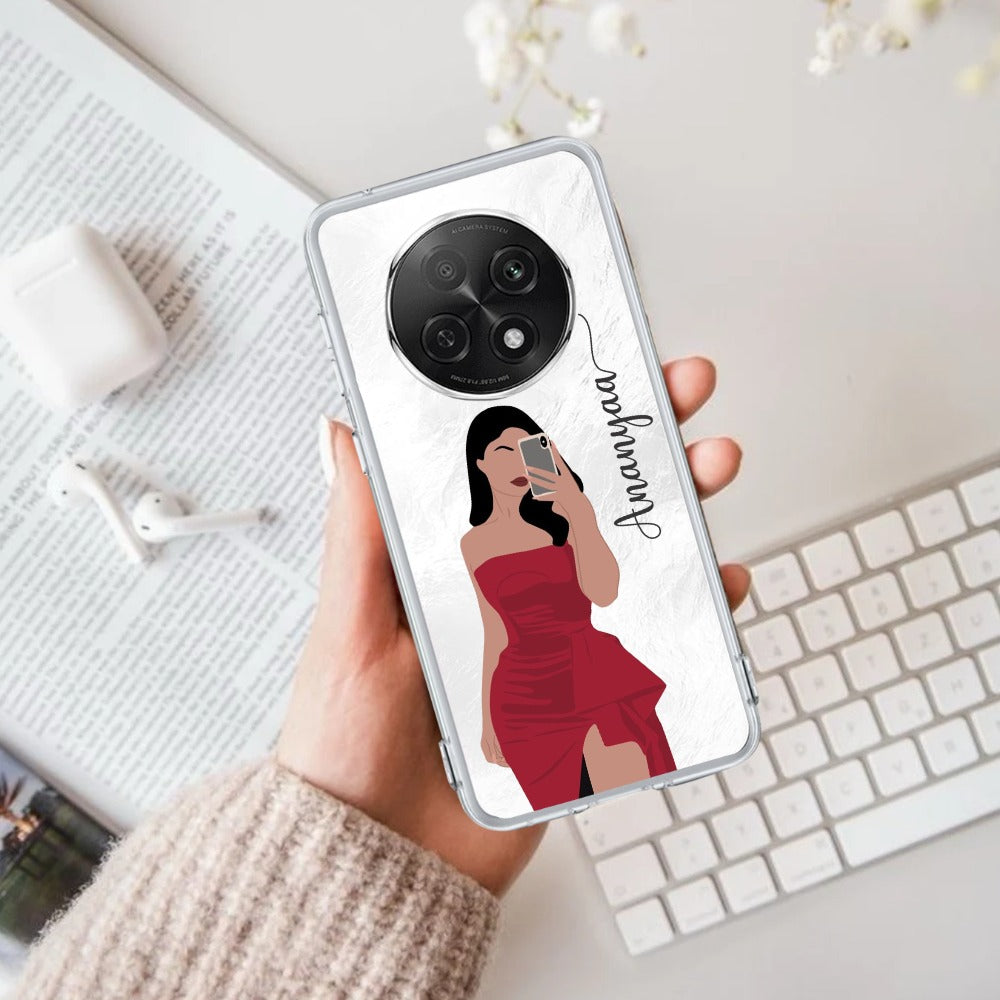 Scarlet Selfie Customize Transparent Silicon Case For Oppo