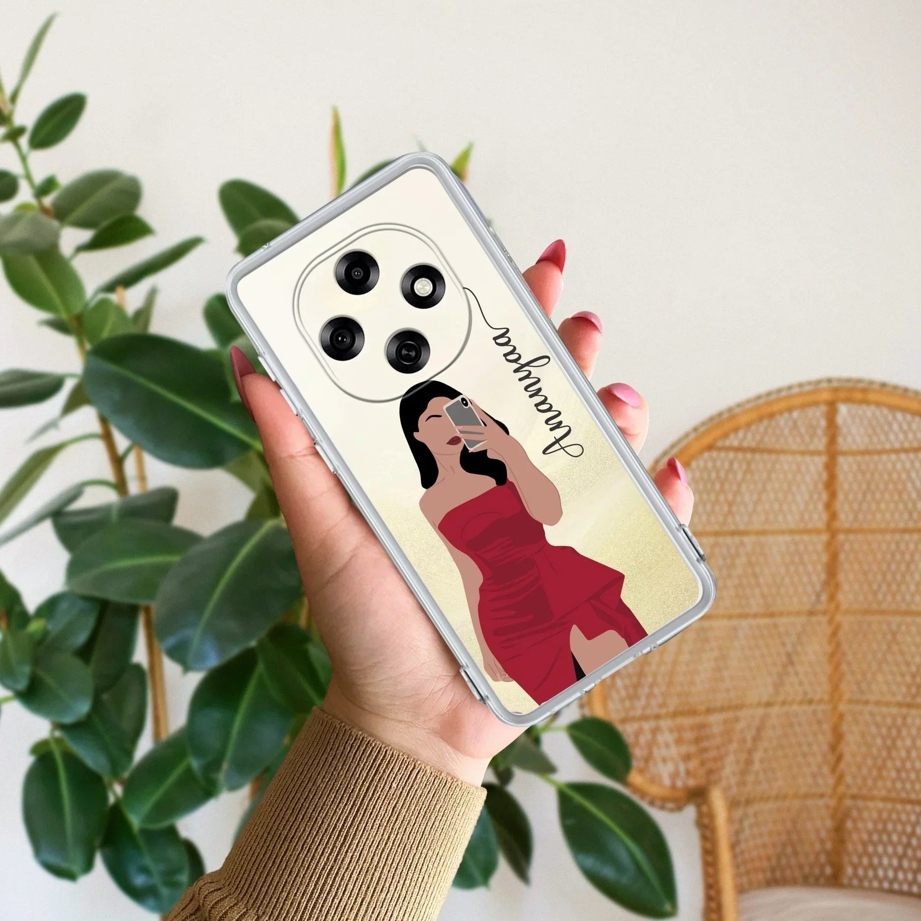 Scarlet Selfie Customize Anti Yellow Case For Oppo F31 Pro 5G