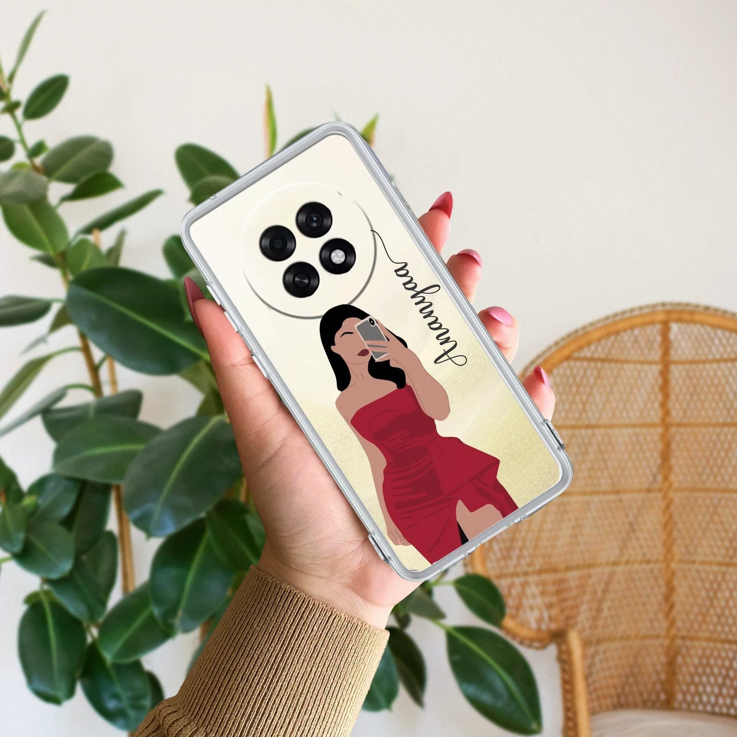 Scarlet Selfie Customize Transparent Silicon Case For Oppo - ShopOnCliQ