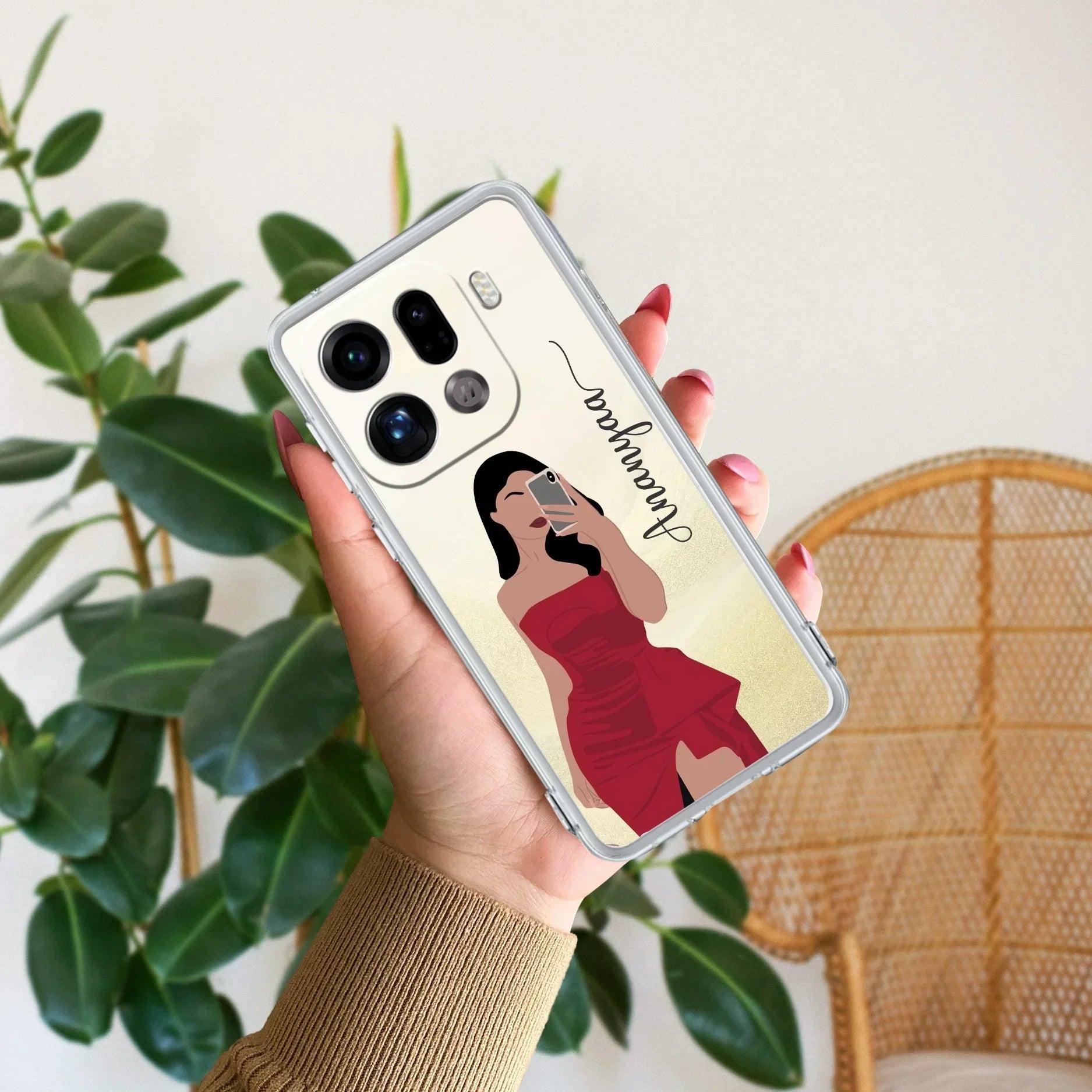 Scarlet Selfie Customize Anti Yellow Case For Oppo Find X9 Pro 5G