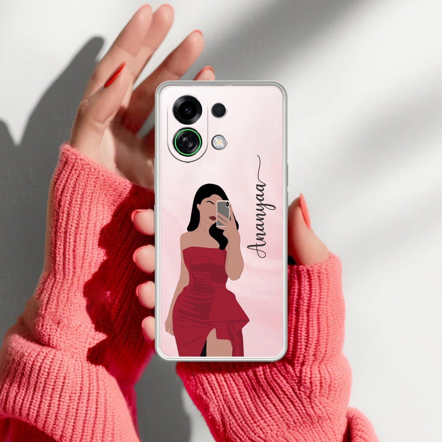 Scarlet Selfie Customize Transparent Silicon Case For Oppo