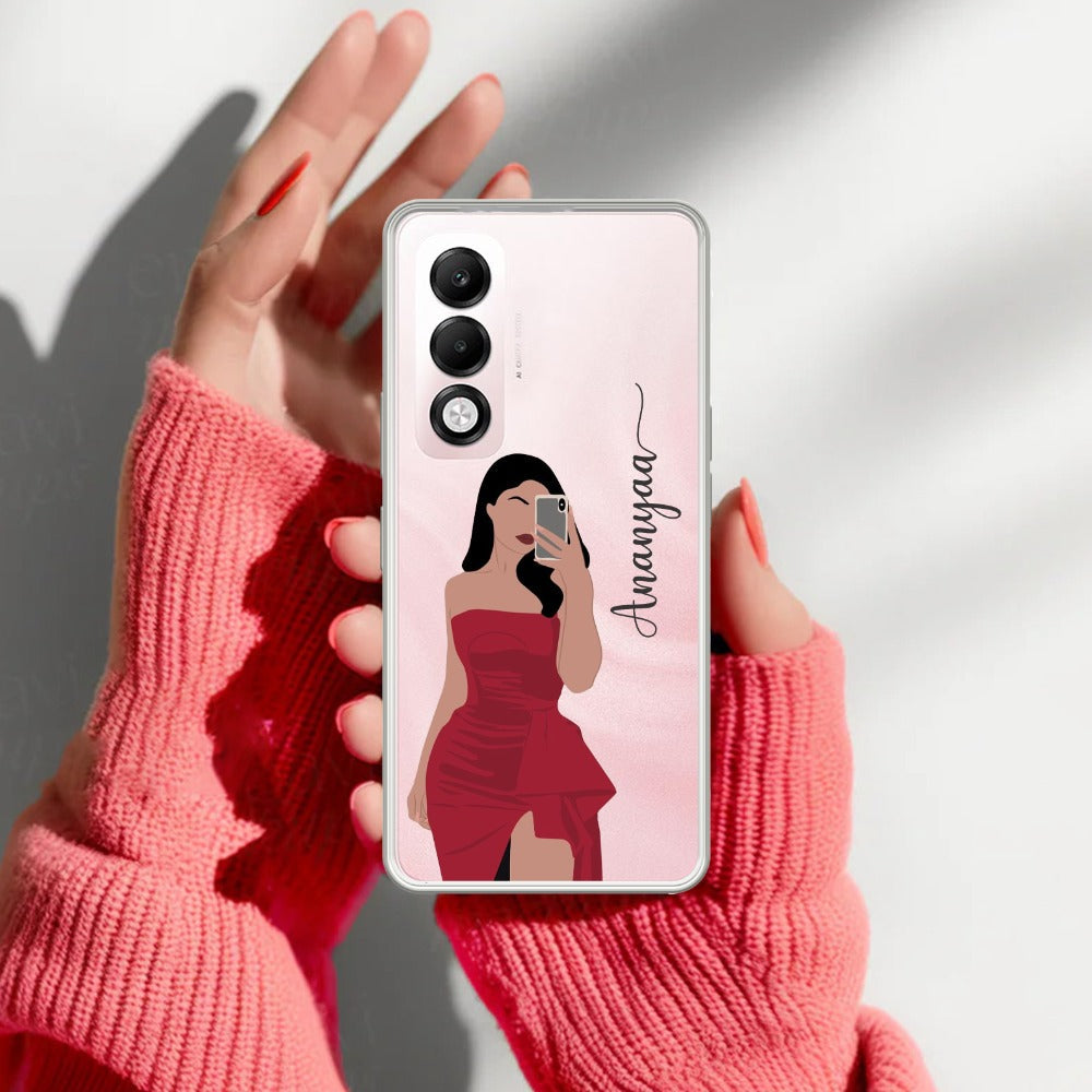 Scarlet Selfie Customize Transparent Silicon Case For Oppo