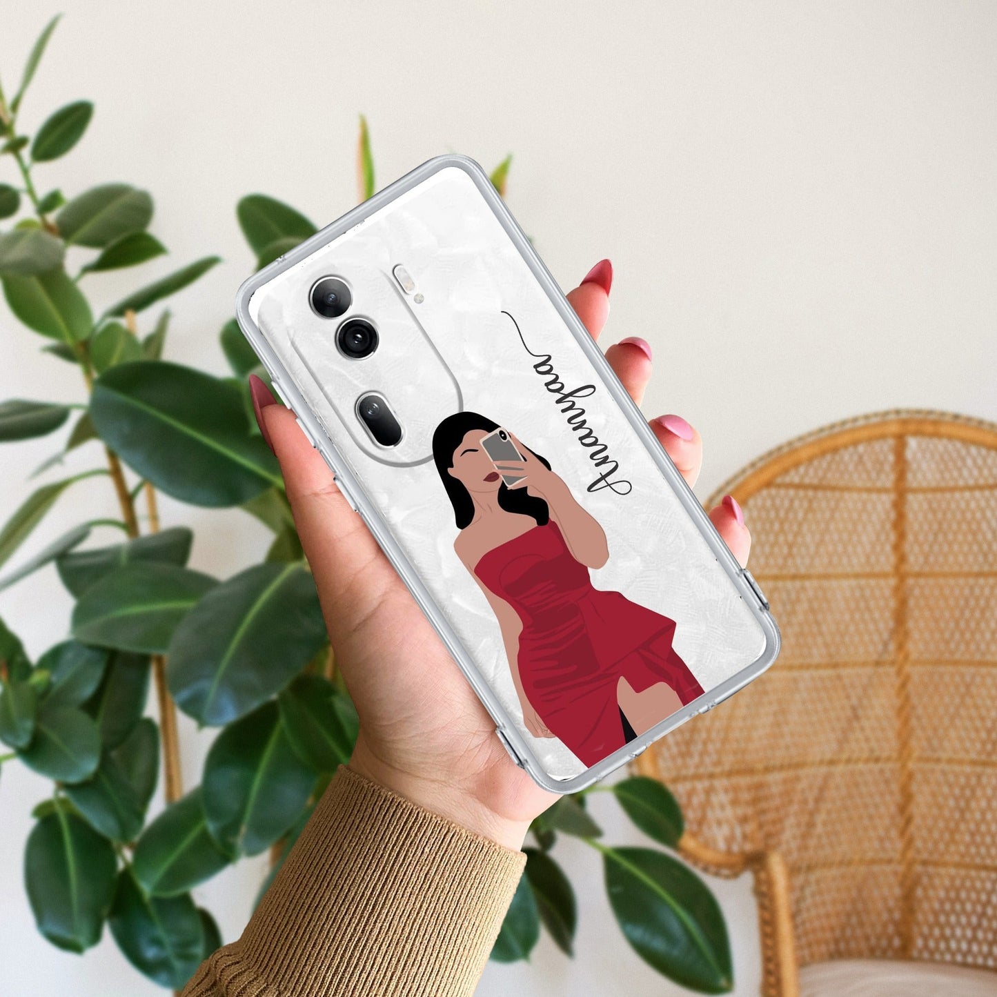 Scarlet Selfie Customize Transparent Silicon Case For Oppo