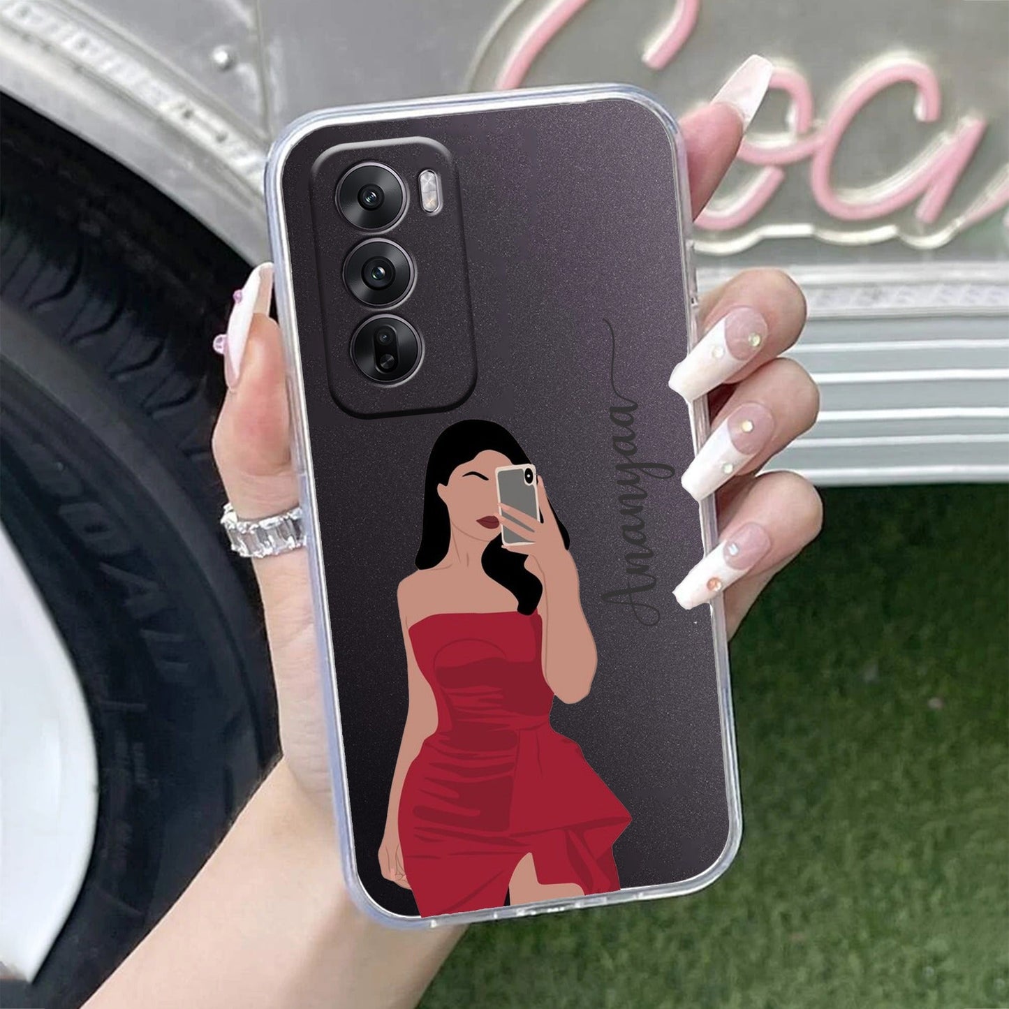 Scarlet Selfie Customize Transparent Silicon Case For Oppo
