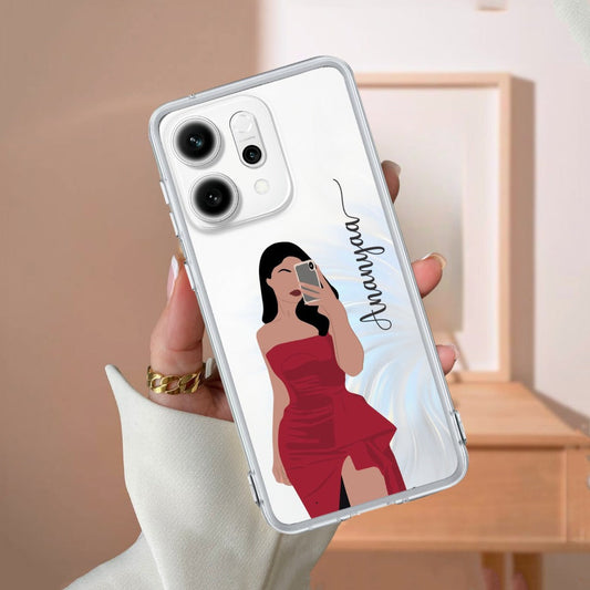 Scarlet Selfie Customize Transparent Silicon Case For Oppo