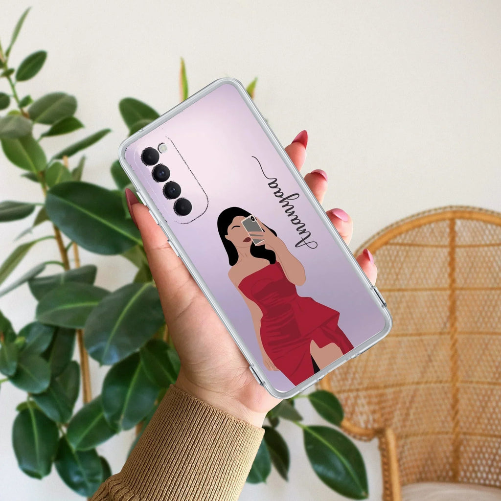 Scarlet Selfie Customize Anti Yellow Case For Oppo Reno 4 Pro