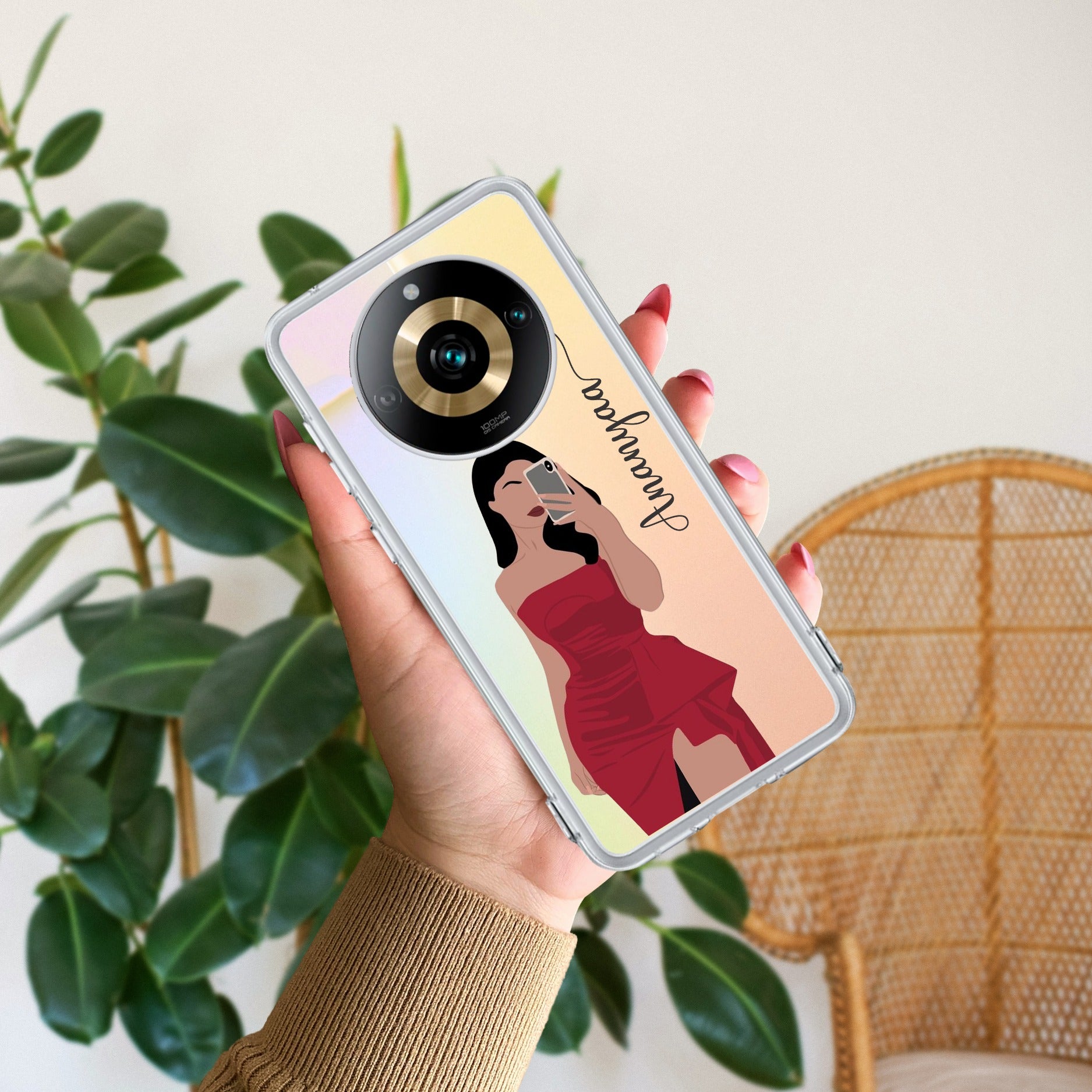 Scarlet Selfie Customize Anti Yelllow Case For Realme 11 Pro Plus 5G