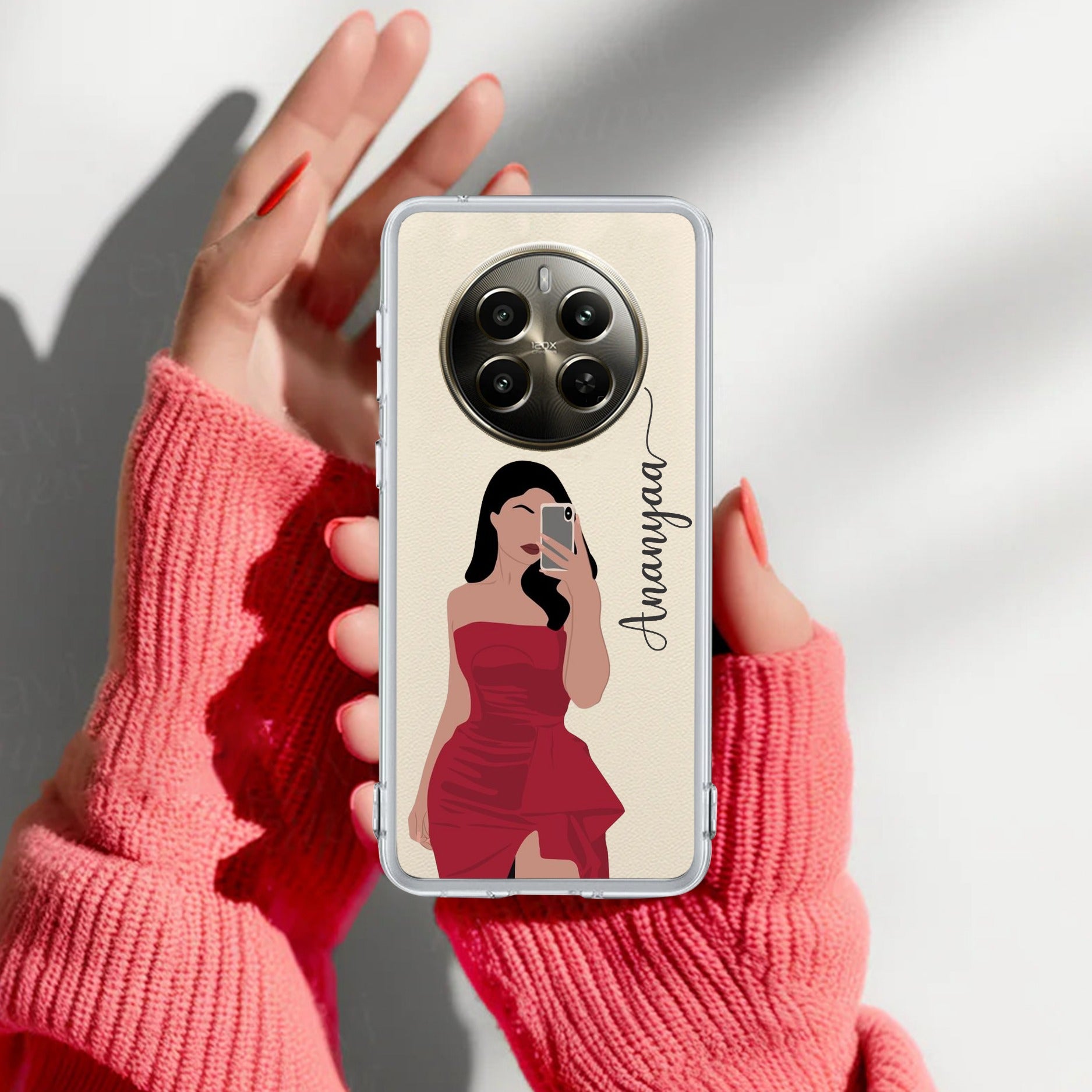 Scarlet Selfie Customize Anti Yelllow Case For Realme 12 Pro Plus 5G