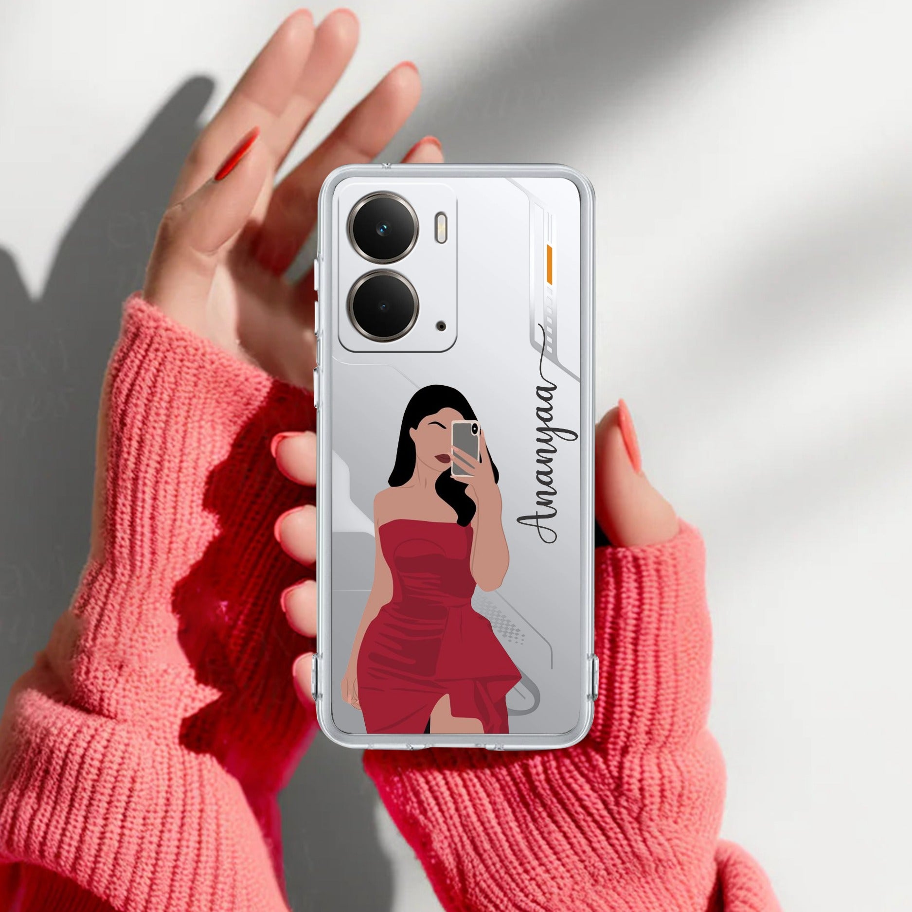 Scarlet Selfie Customize Anti Yelllow Case For Realme P3 5G