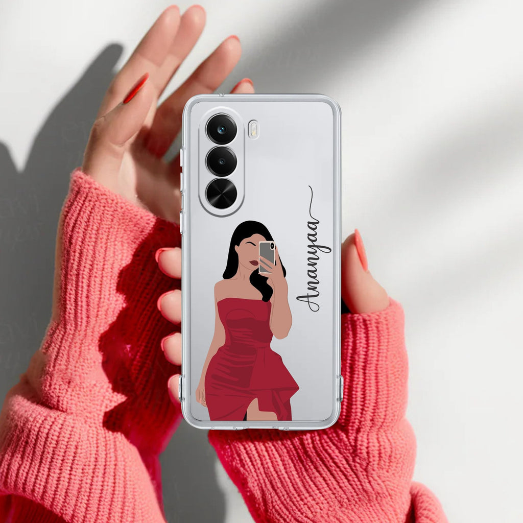 Scarlet Selfie Customize Anti Yelllow Case For Realme P4x 5G