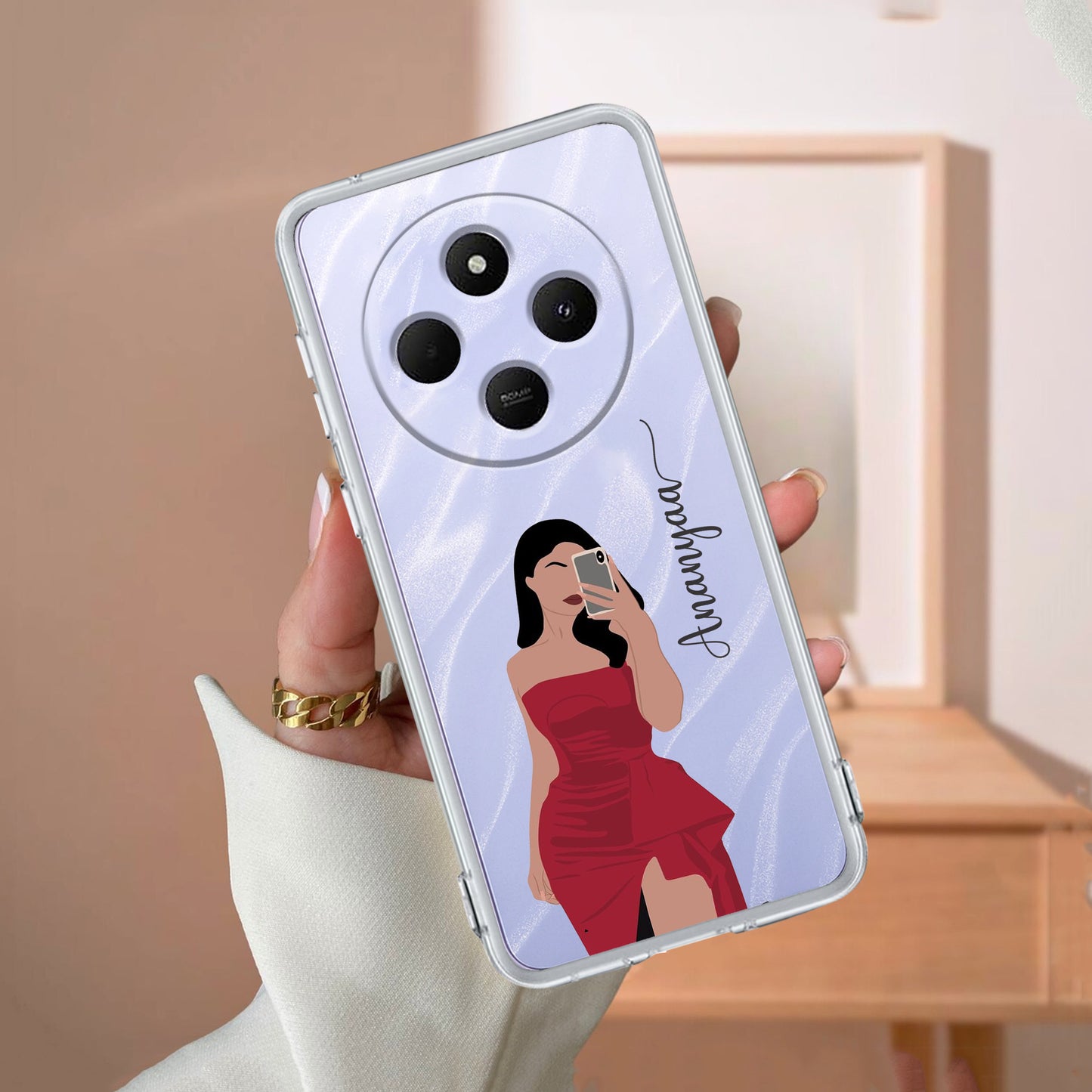 Scarlet Selfie Customize Transparent Silicon Case For Redmi/Xiaomi
