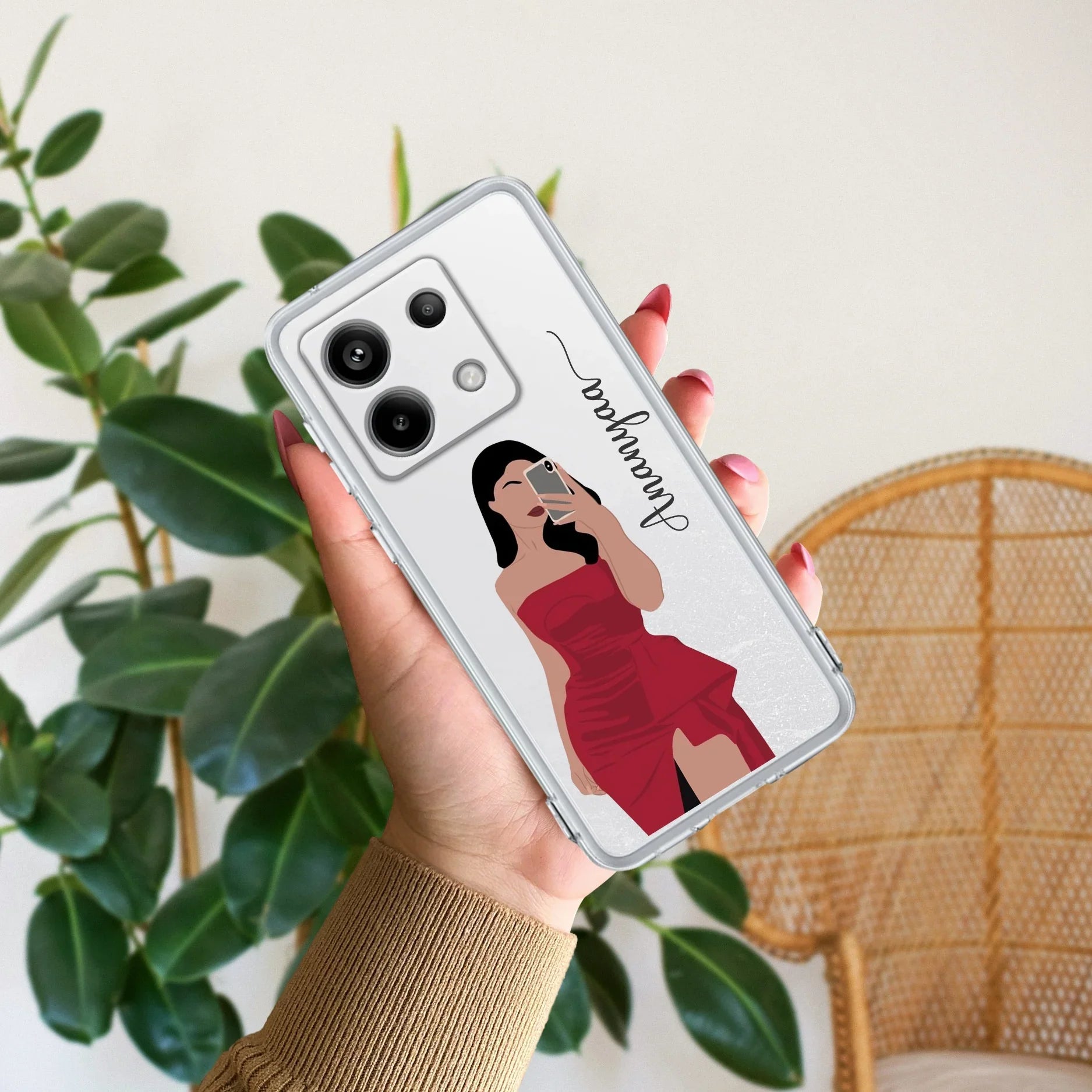 Scarlet Selfie Customize Transparent Silicon Case For Redmi/Xiaomi - ShopOnCliQ