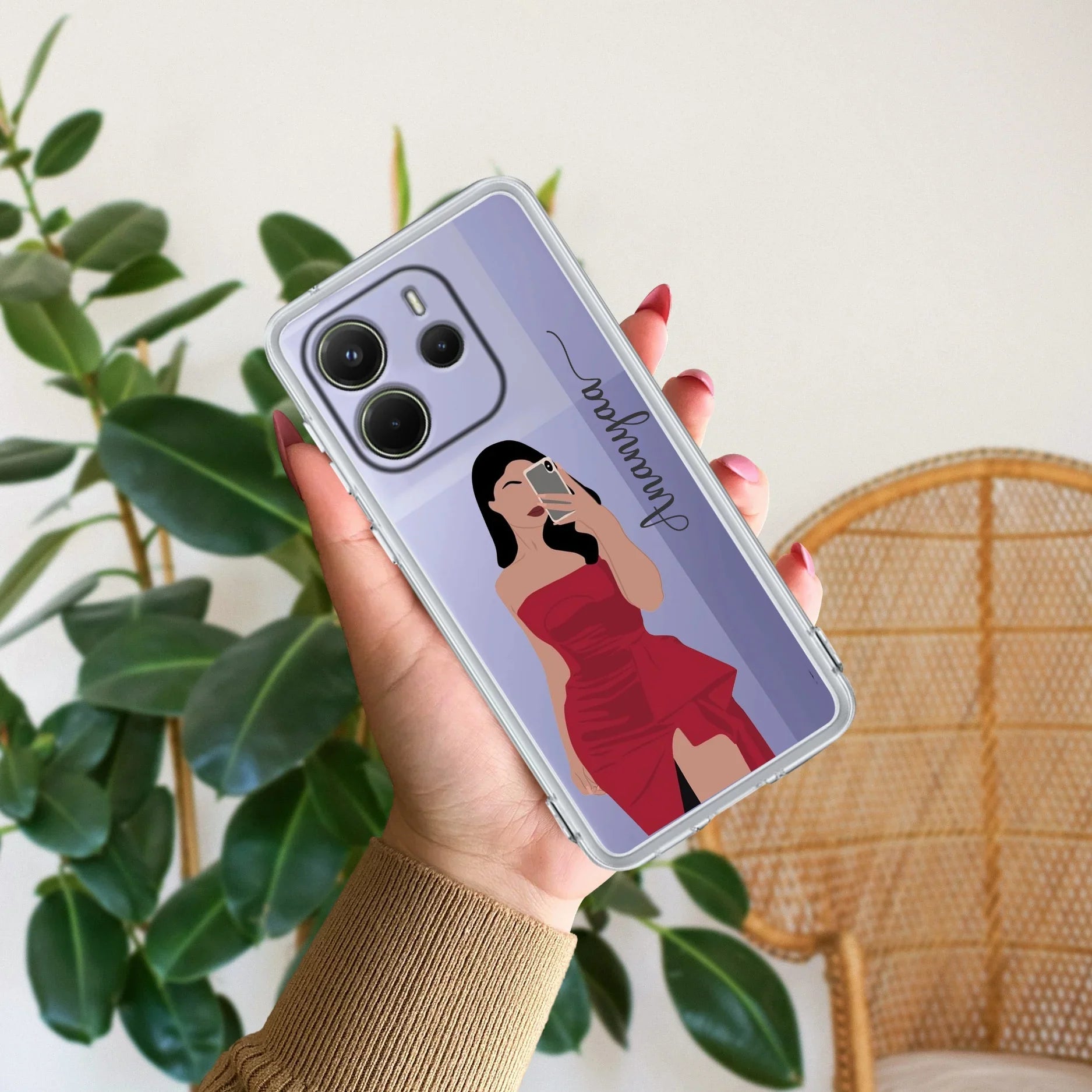 Scarlet Selfie Customize Transparent Silicon Case For Redmi/Xiaomi - ShopOnCliQ