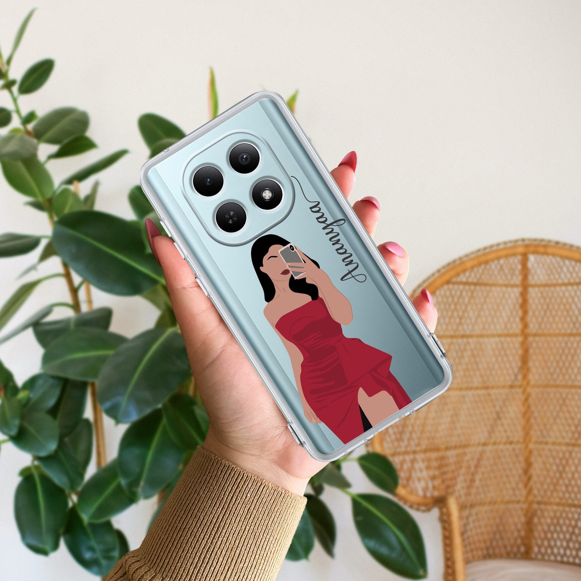Scarlet Selfie Customize Transparent Silicon Case For Redmi/Xiaomi