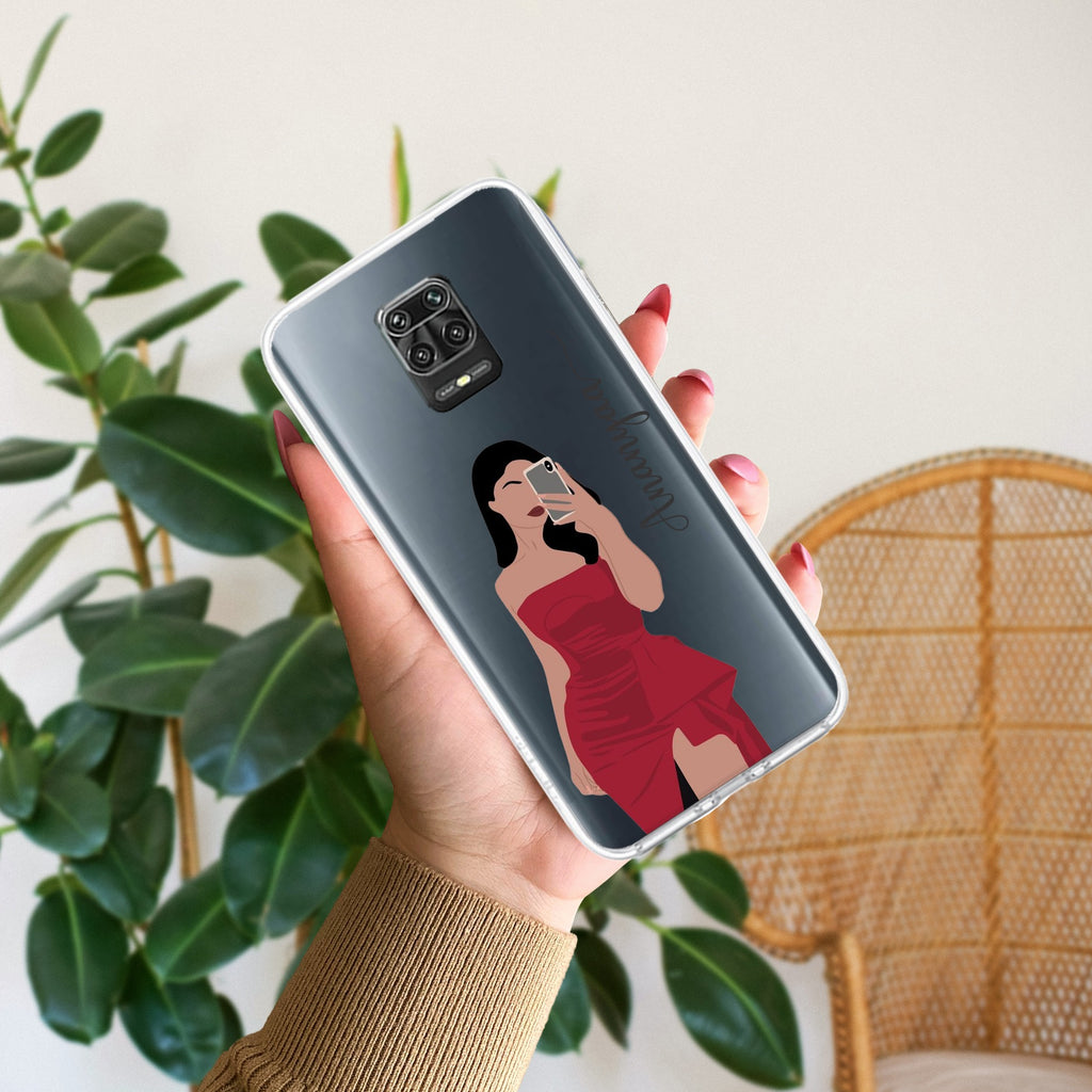 Scarlet Selfie Customize Anti Yellow Case For Redmi Note 9 Pro Max