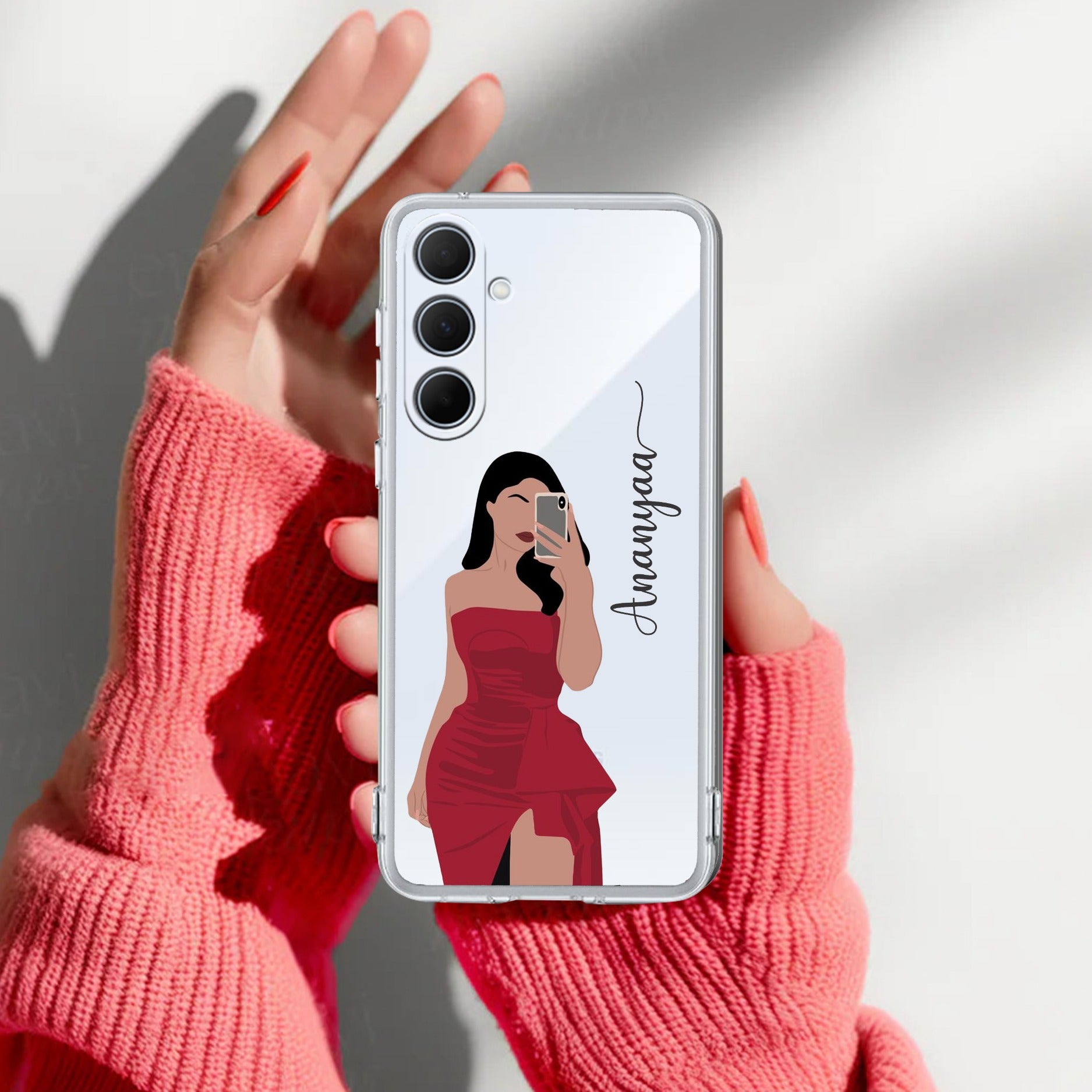 Scarlet Selfie Customize Transparent Silicon Case For Samsung Galaxy A36 5G