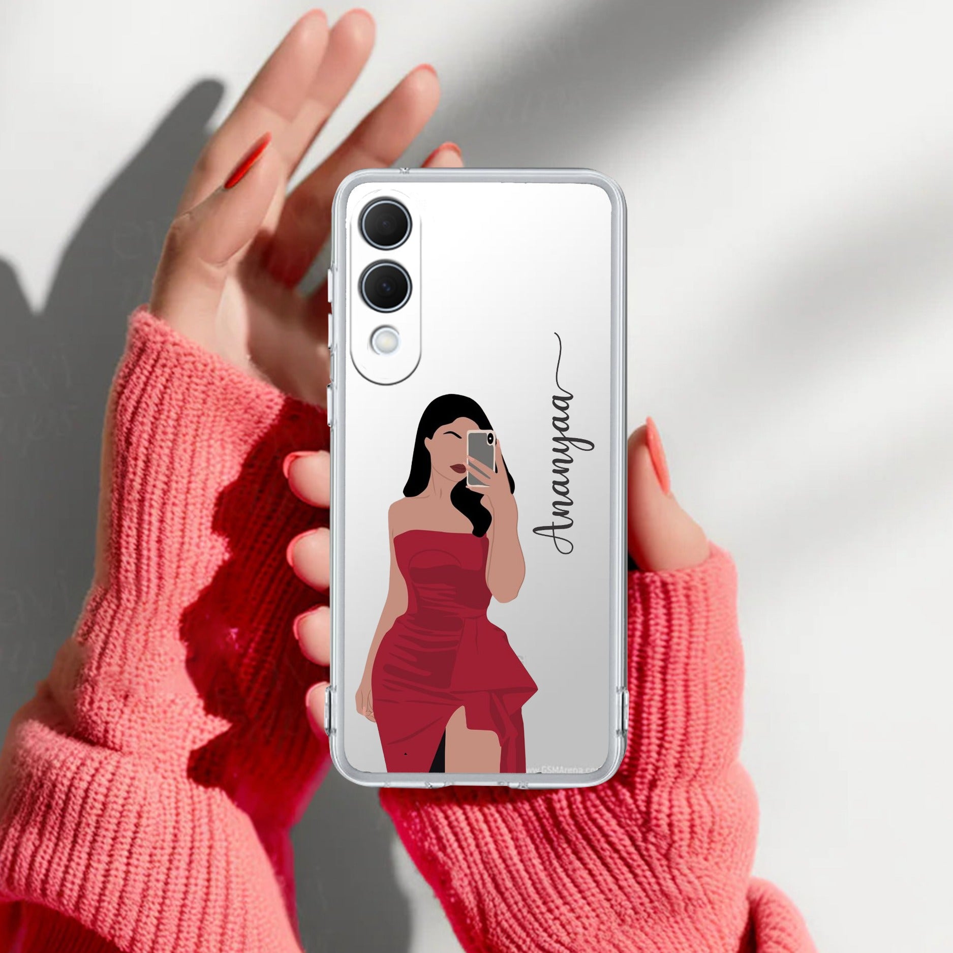 Scarlet Selfie Customize Transparent Silicon Case For Samsung Galaxy S25 Edge 5G