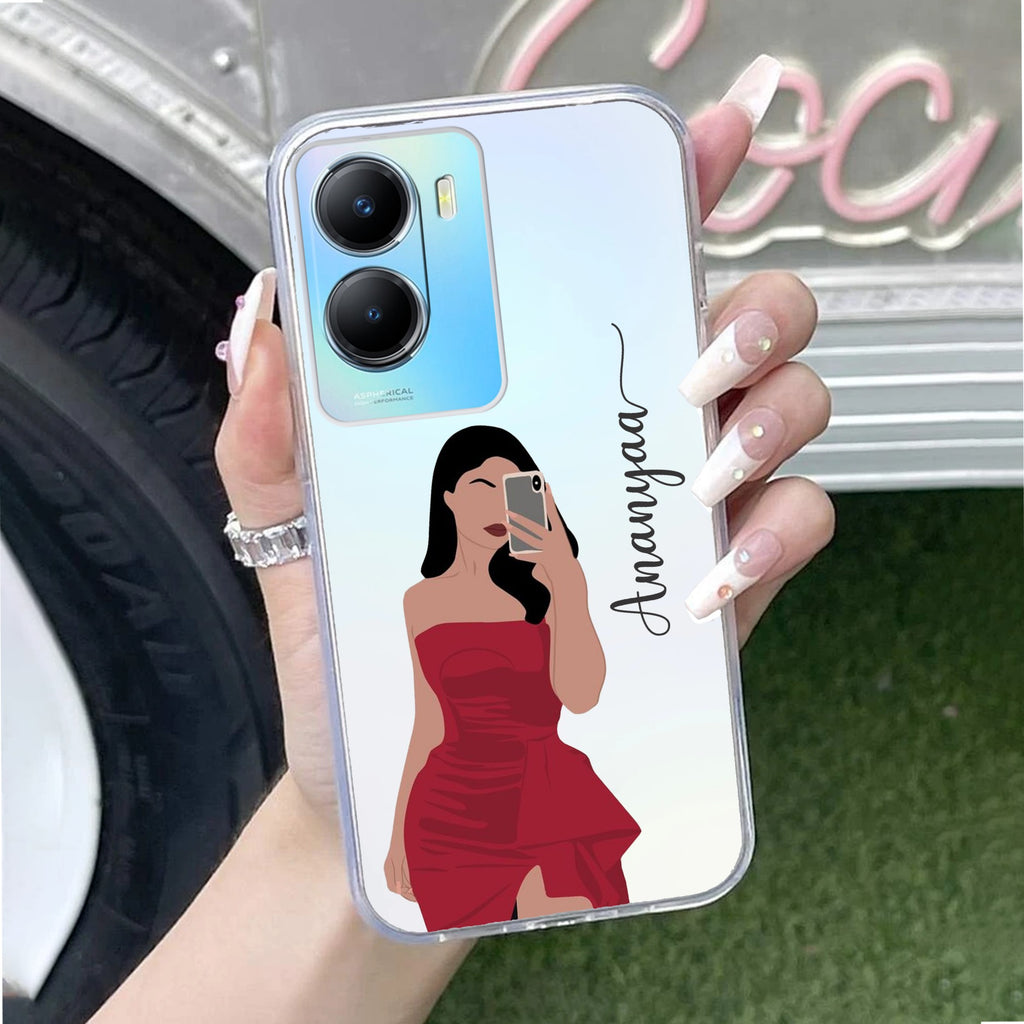 Scarlet Selfie Customize Transparent Silicon Case For Vivo