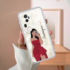 Scarlet Selfie Customize Transparent Silicon Case For Vivo T2 5G