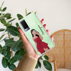 Scarlet Selfie Customize Transparent Silicon Case For Vivo V21e 5G