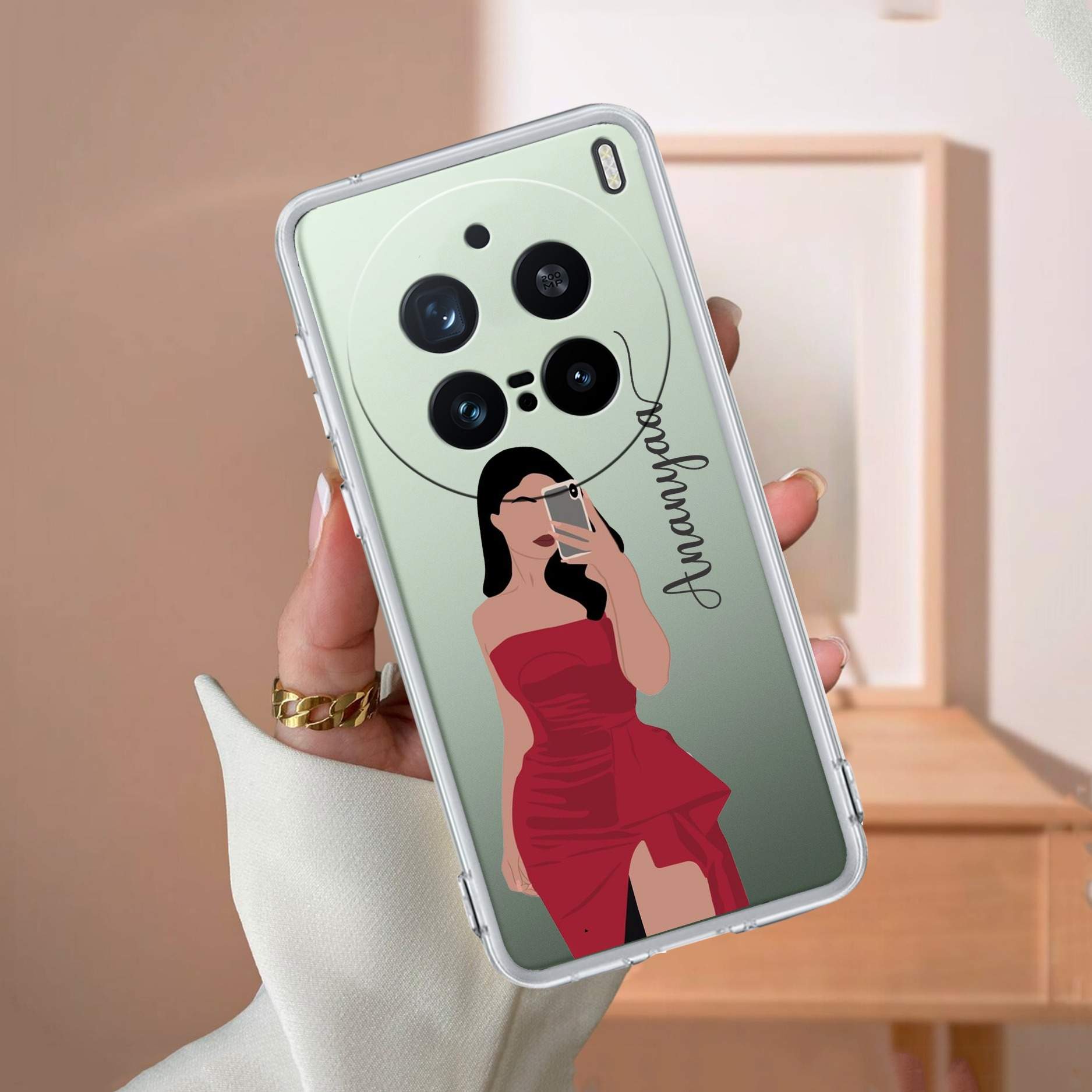 Scarlet Selfie Customize Transparent Silicon Case For Vivo