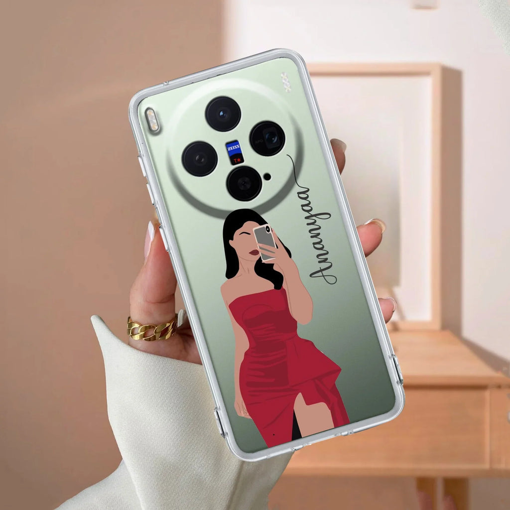 Scarlet Selfie Customize Transparent Silicon Case For Vivo - ShopOnCliQ