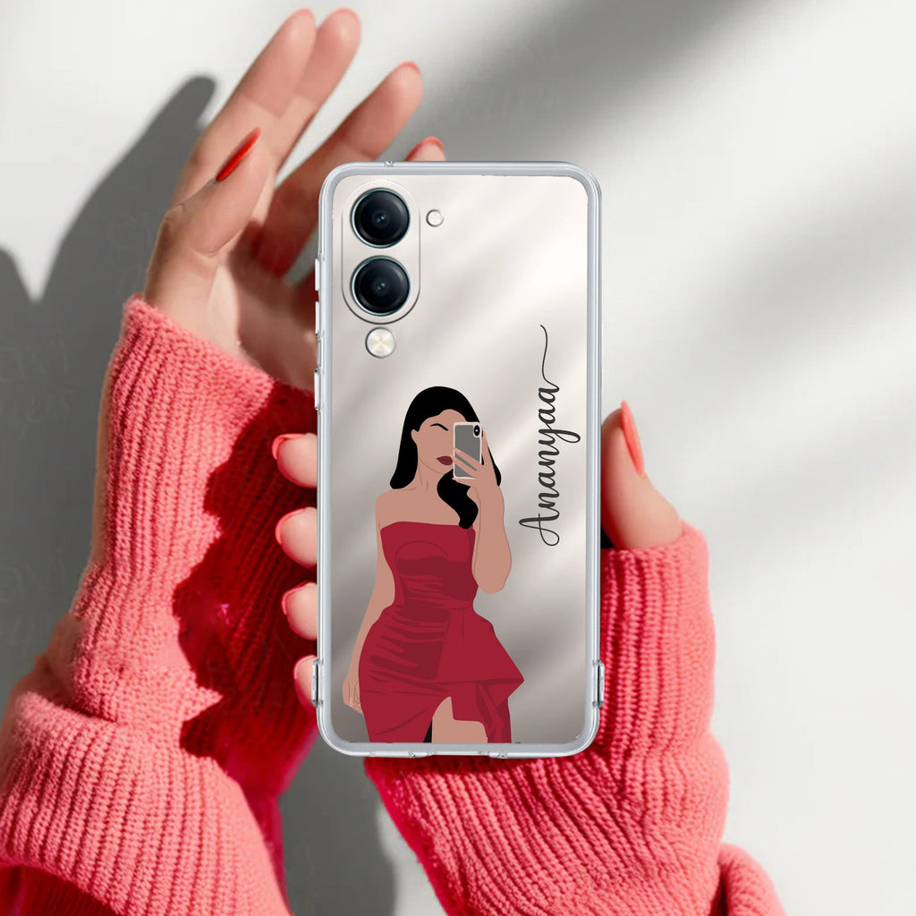Scarlet Selfie Customize Anti Yellow Case For Vivo T4 Lite 5G