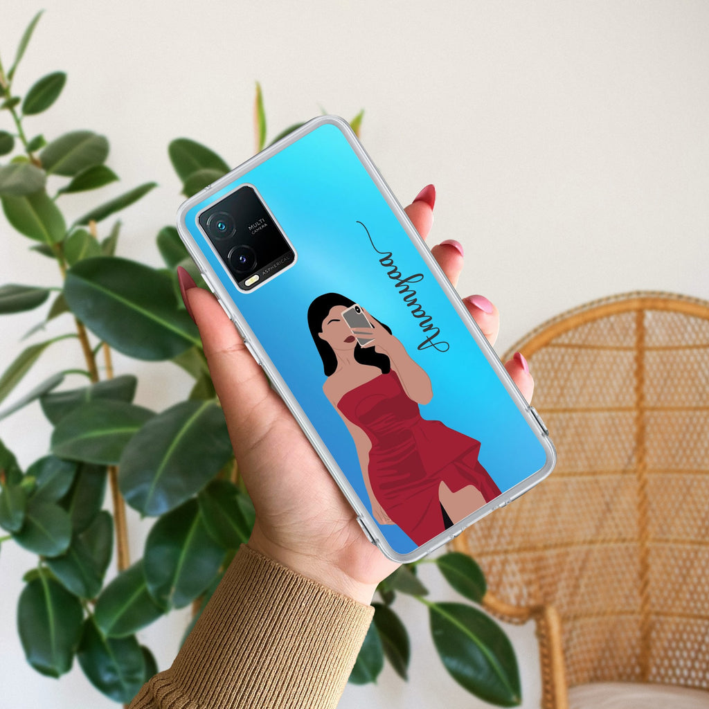 Scarlet Selfie Customize Anti Yellow Case For Vivo Y33s / Vivo Y33T
