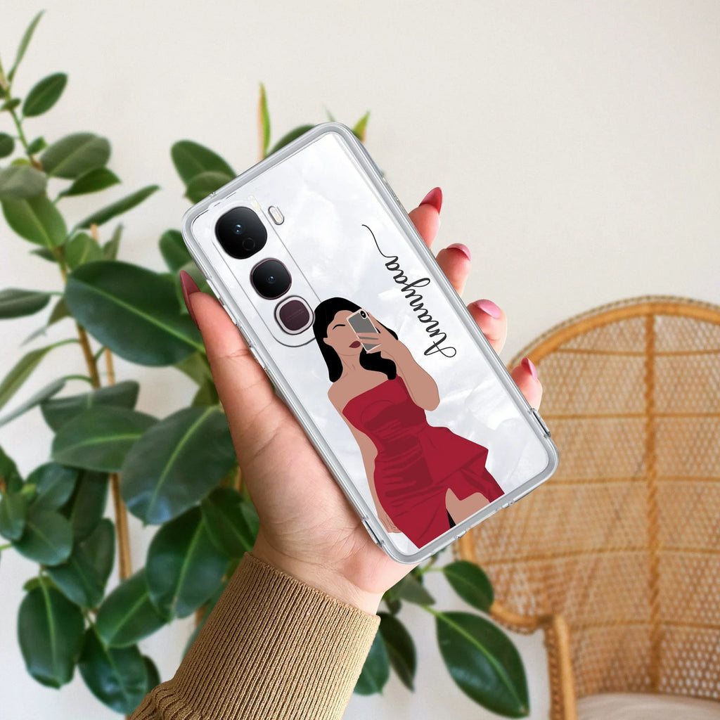 Scarlet Selfie Customize Transparent Silicon Case For Vivo - ShopOnCliQ